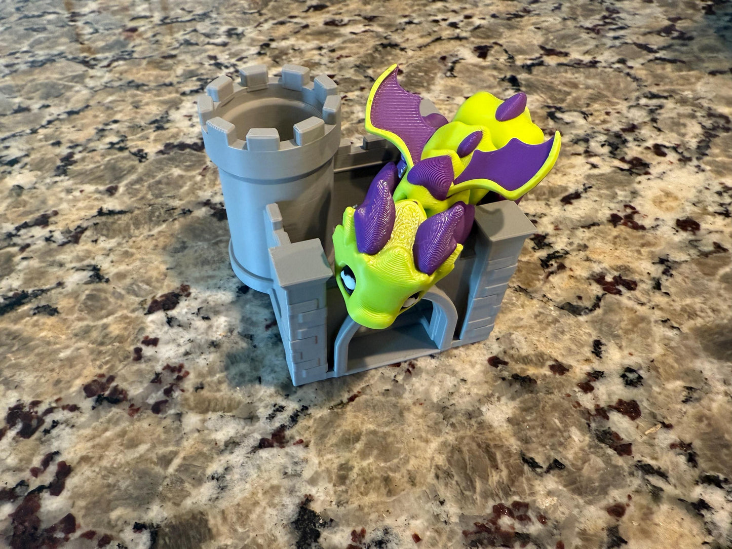 Flexi Dragon and Castle Toy
