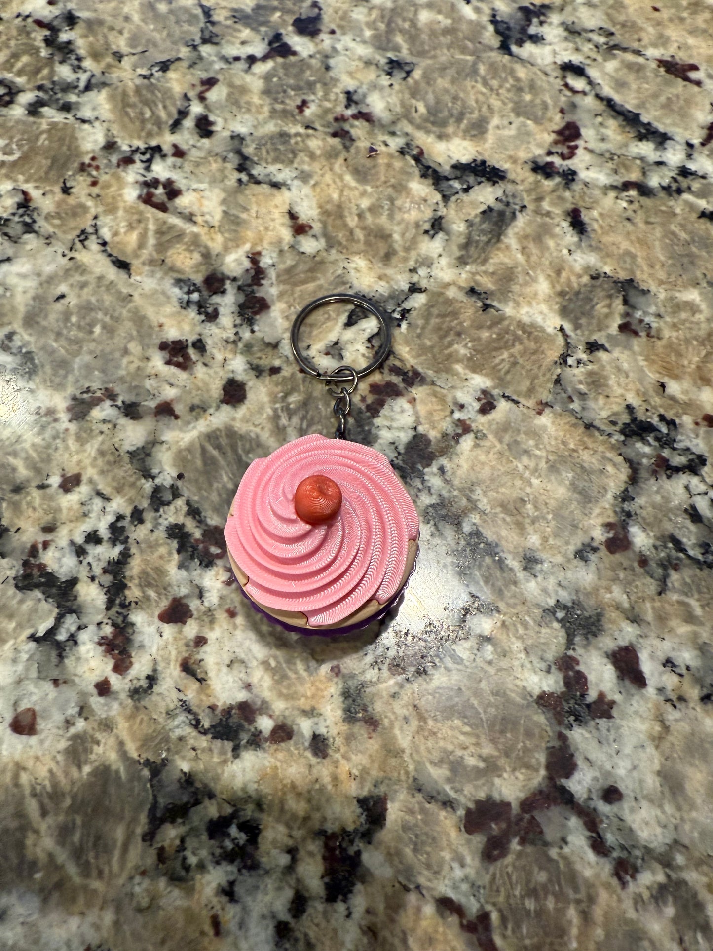 Cupcake Clicker Fidget Keychain