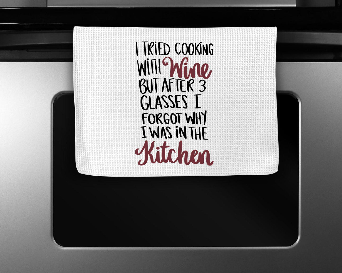 Funny Alcohol Themed Kitchen Towel: Bloody Mary, Wine, Margaritas