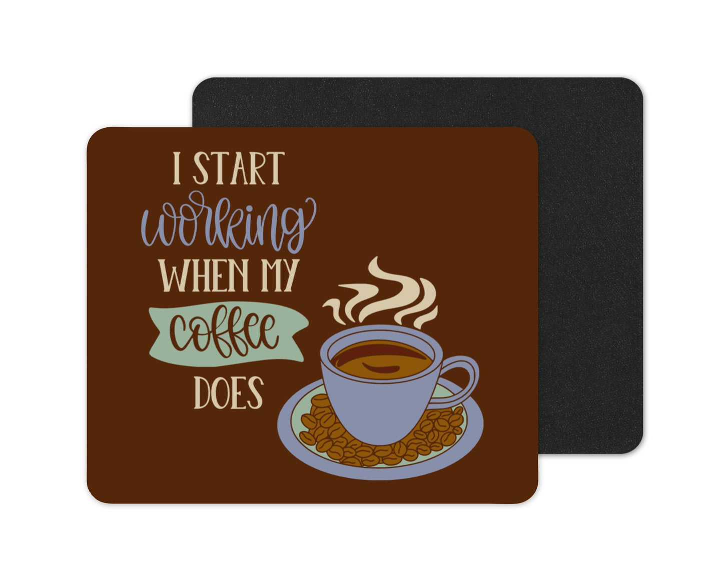 Funny Sayings Mousepad: Work From Home Employee Gift
