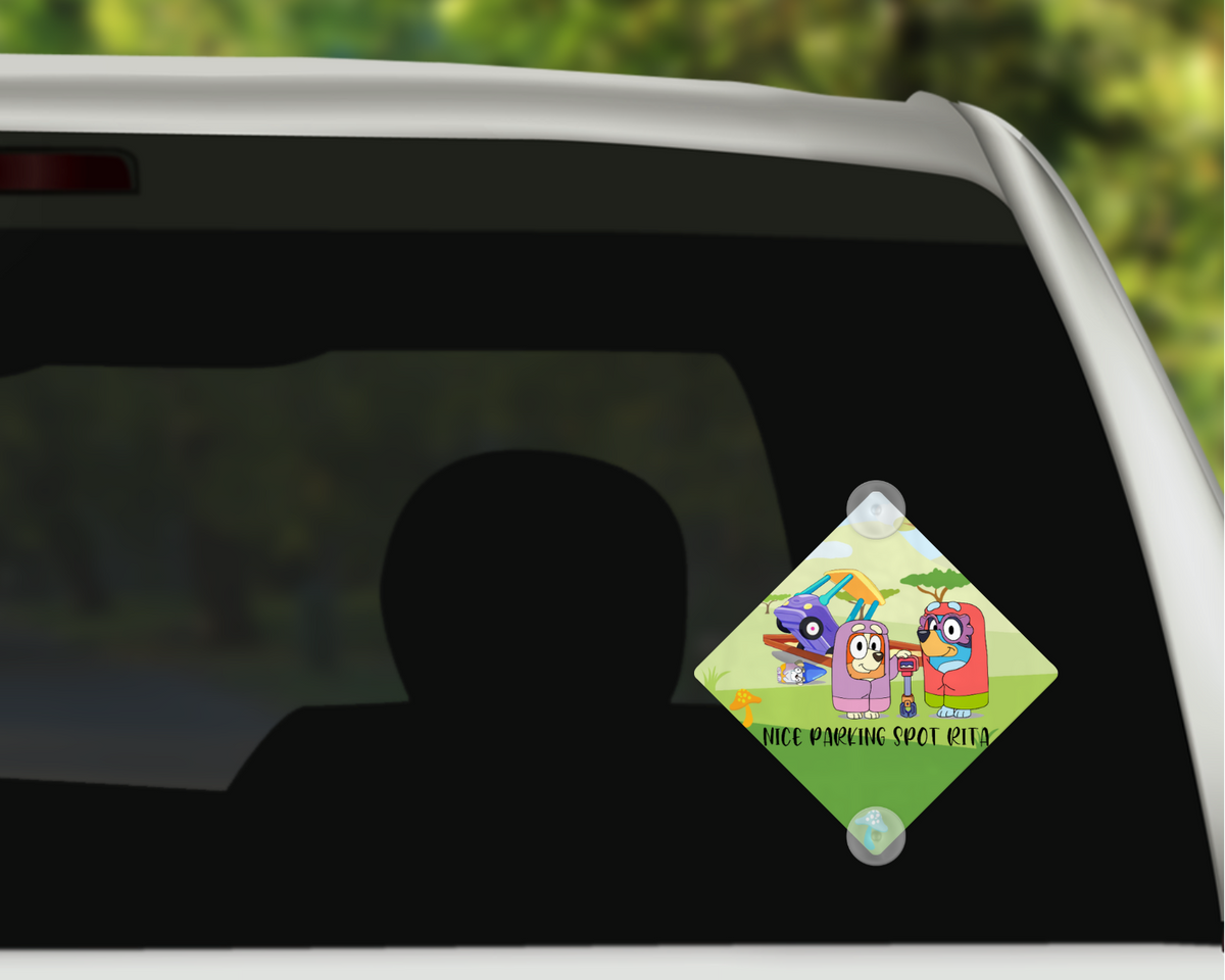 Personalized Metal Car Window Sign