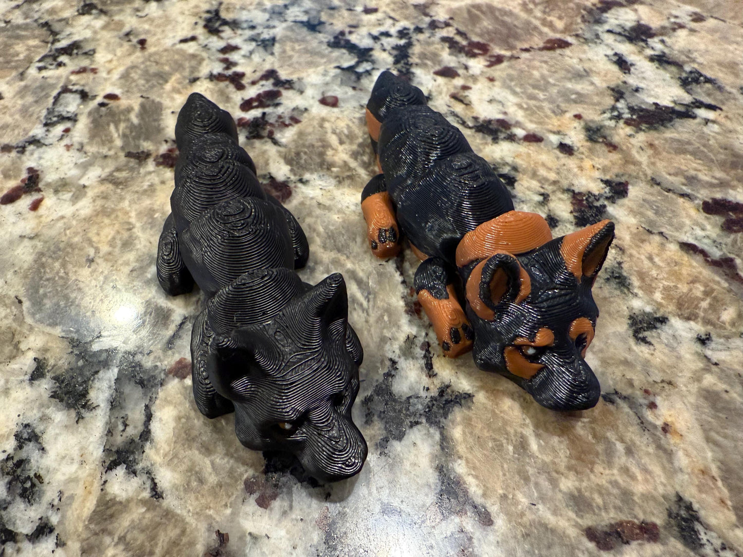 3d printed flexi dog breeds, please ask for other breeds or colors!