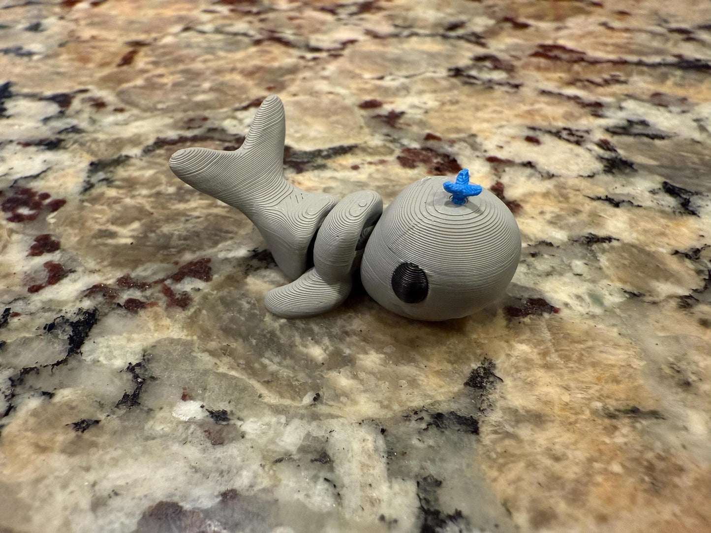 Flexi 3d printed mini animals, collect them all! Bat, caterpillar, chick, elephant, fox, frog, hippo, lady bug, whale!