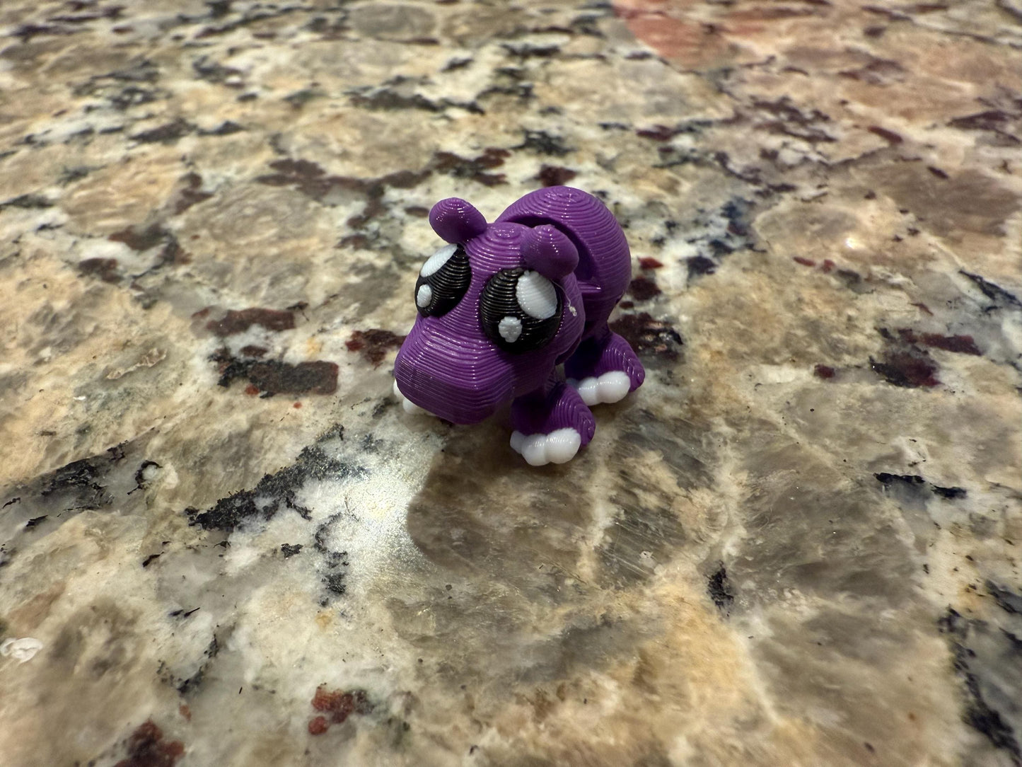 Flexi 3d printed mini animals, collect them all! Bat, caterpillar, chick, elephant, fox, frog, hippo, lady bug, whale!