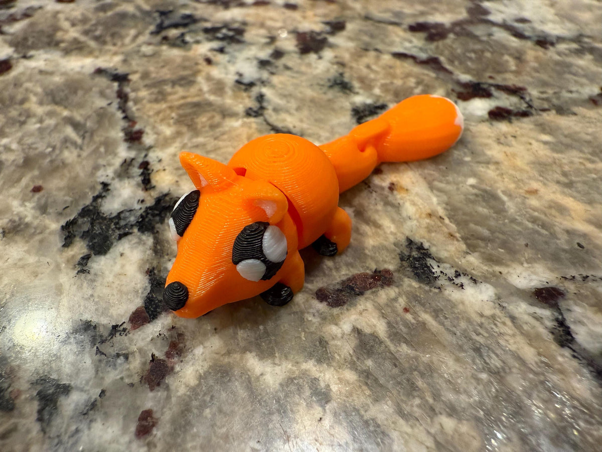 3D Printed Flexi Mini Animals – Articulated Collectible Fidget Figures, Tiny Desk Pets