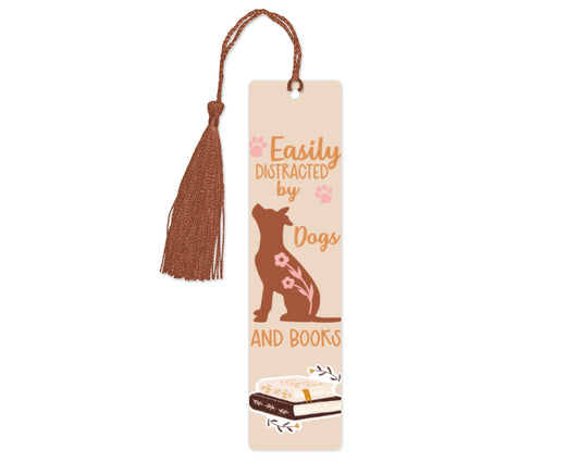 Animal Bookmark with Tassel: Cat and Dog Designs