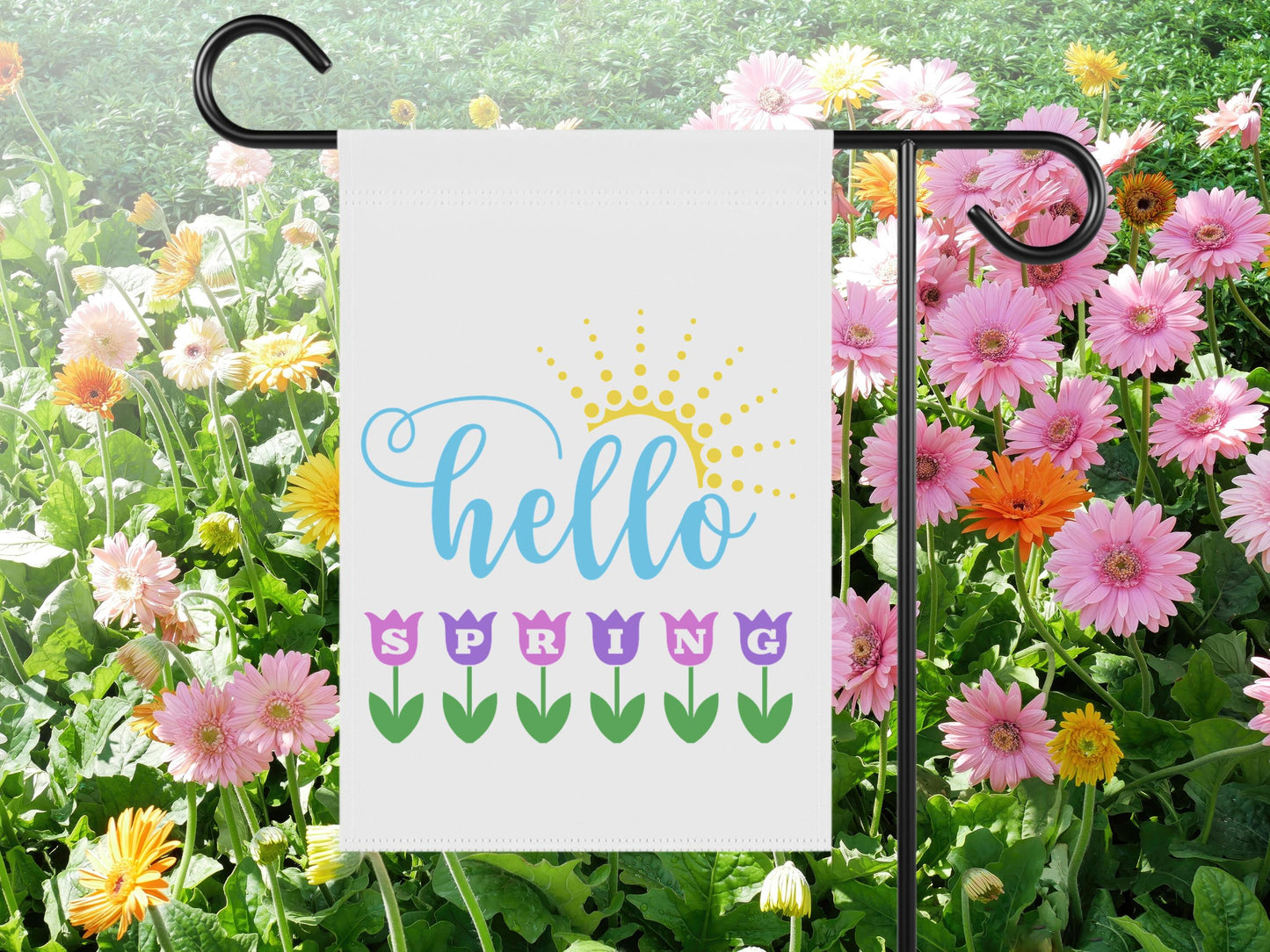 Funny Garden Flag: We Don't Have a Welcome Sign - Polyester 12x18