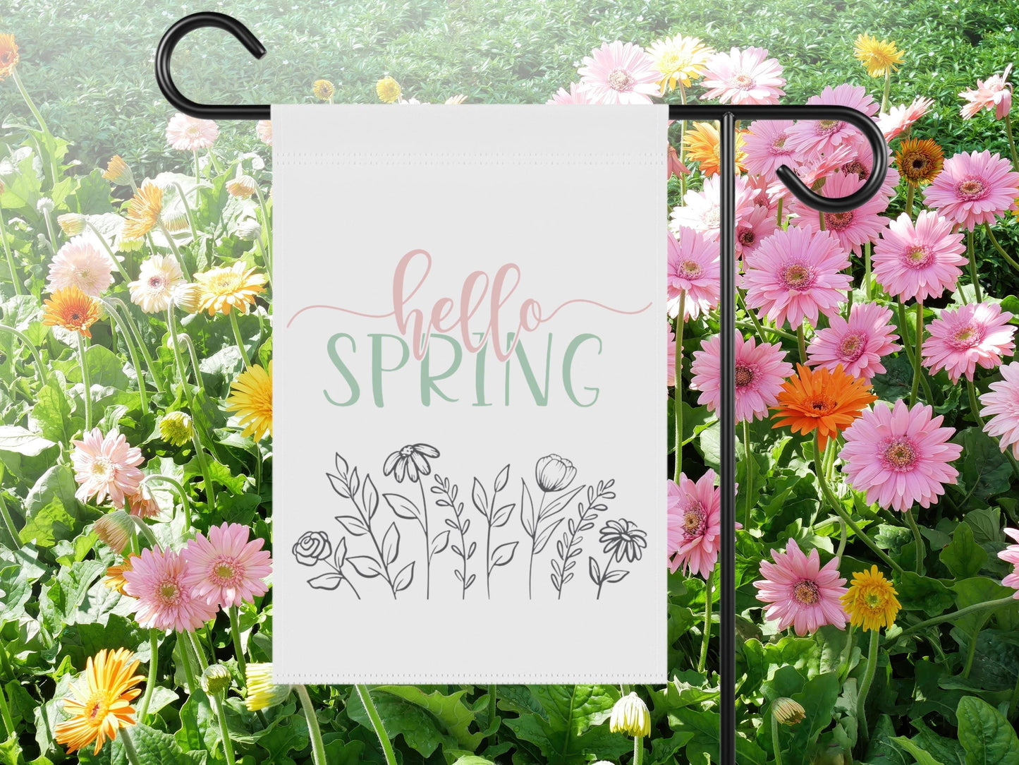 Funny Garden Flag: We Don't Have a Welcome Sign - Polyester 12x18