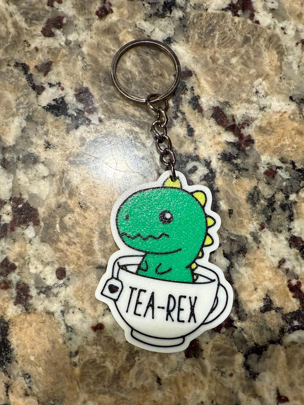 Highland Cow & Tea-Rex Keychains