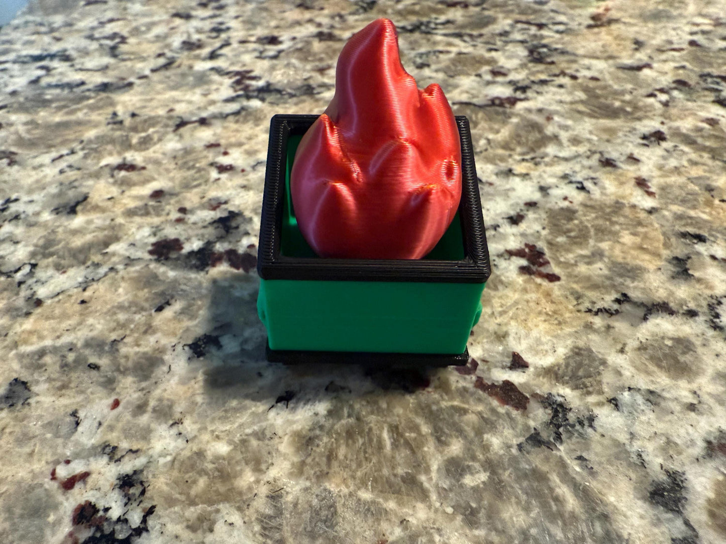 Clicky dumpster fire with audible clicky keyboard switch! 3d printed!