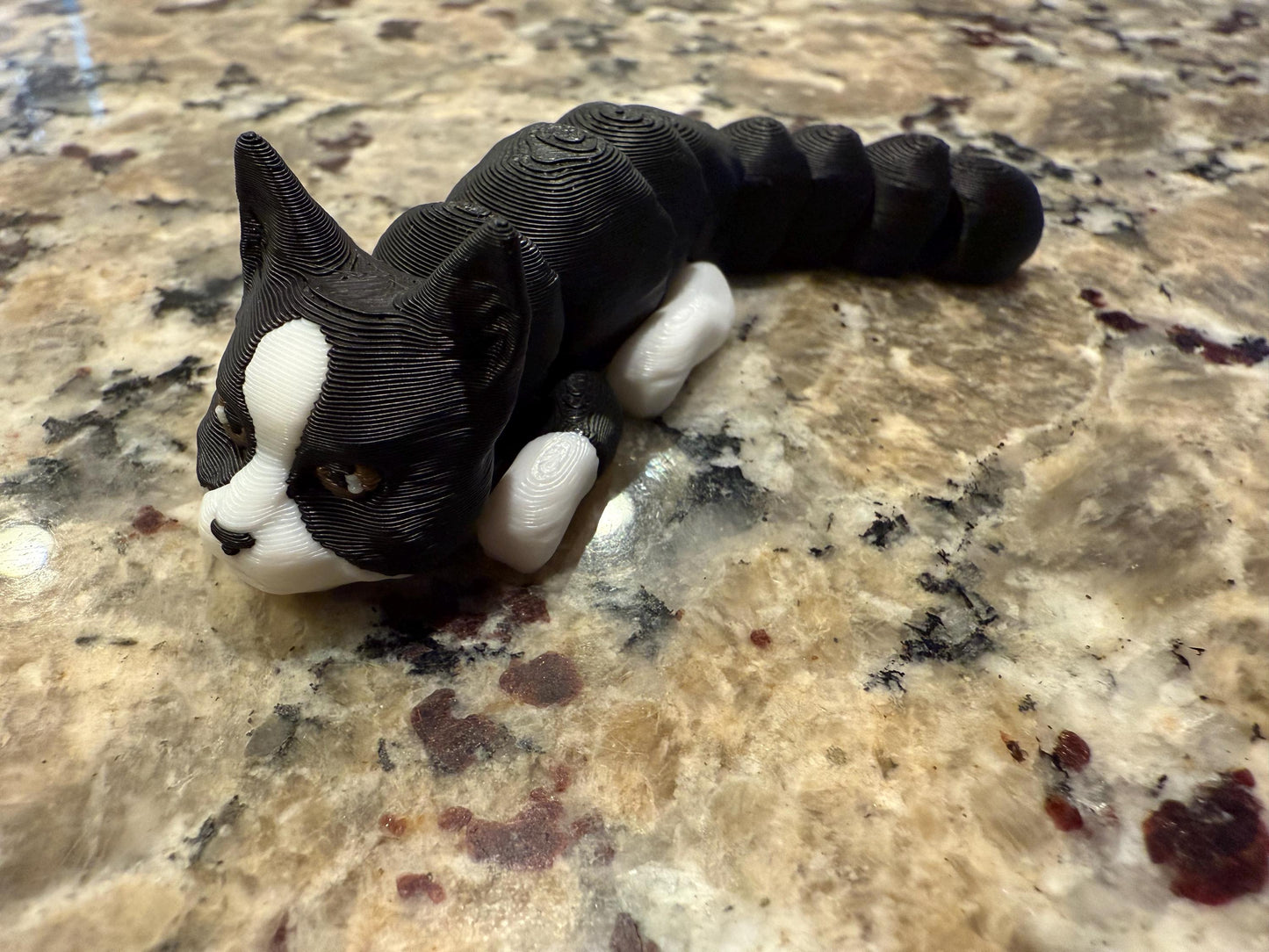 3D Printed Flexible Cat Fidget Toy - Custom Breed Available