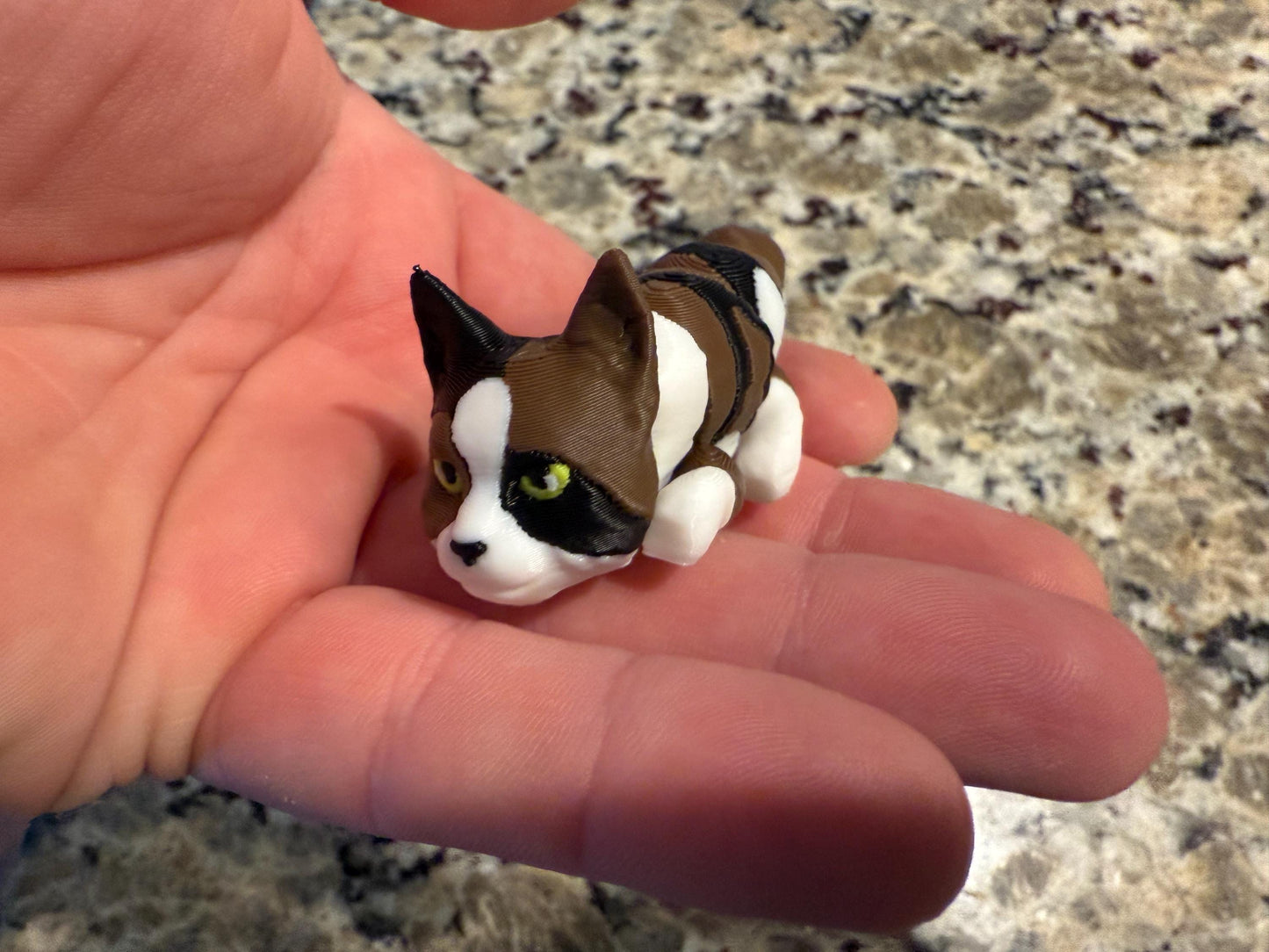 3D Printed Flexible Cat Fidget Toy - Custom Breed Available