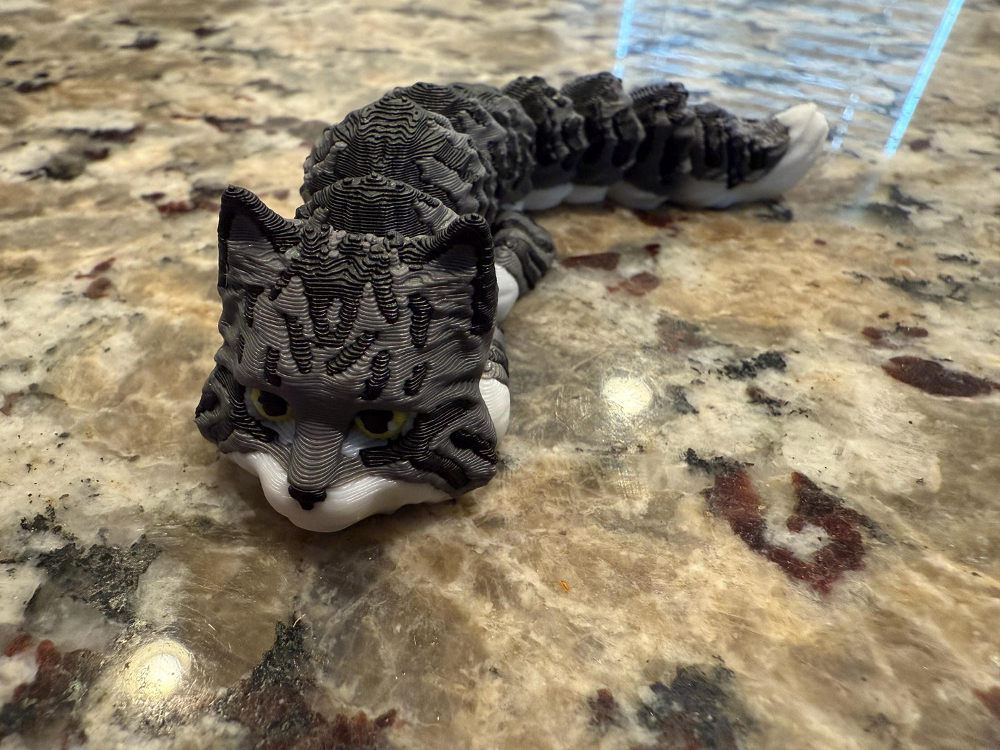 3D Printed Flexible Cat Fidget Toy - Custom Breed Available