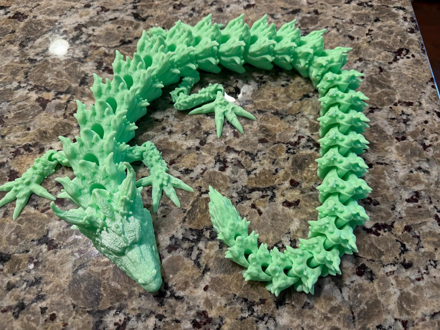 Large flexi articulated dragon toy (29 inch)! Various color options available.