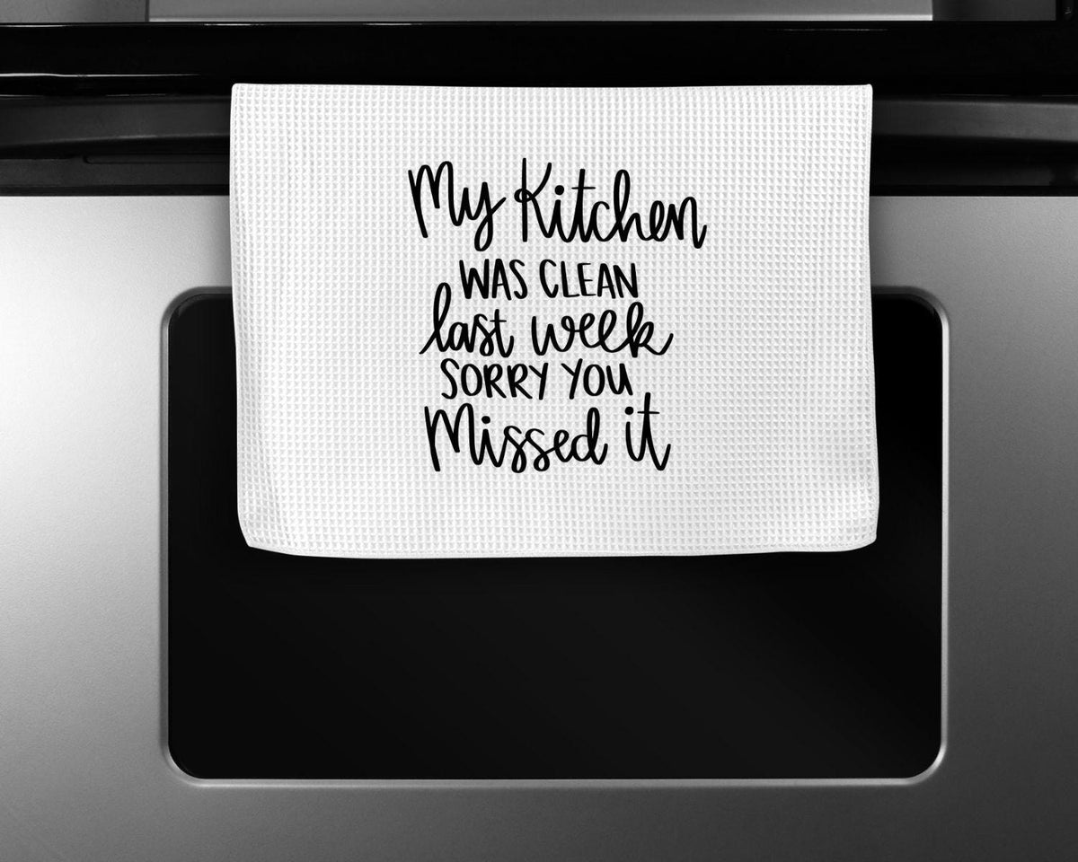 Funny Kitchen Towel – Waffle Weave Microfiber Dish, Sarcastic Tea Towel