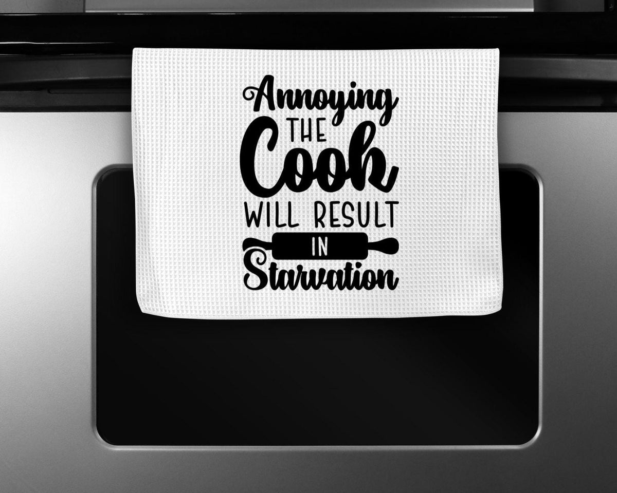 Funny Kitchen Towel – Waffle Weave Microfiber Dish, Sarcastic Tea Towel