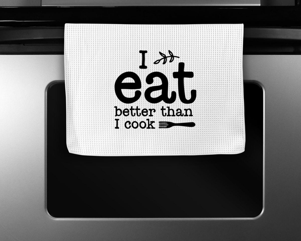 Funny Kitchen Towel – Waffle Weave Microfiber Dish, Sarcastic Tea Towel