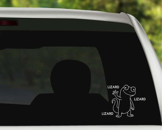 Lizard Vinyl Decal: TikTok Trend, Multiple Colors & Sizes