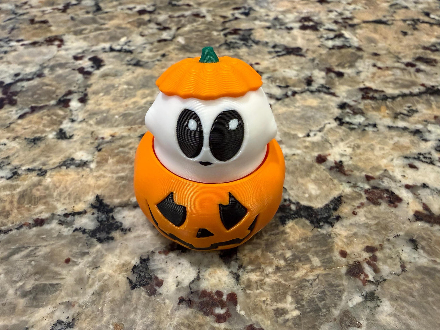 Halloween Clicky Pumpkin Fidget Toy: Ghost Button