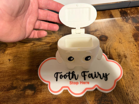 3D Printed Tooth Fairy Buddy: Kids Tooth & Money Holder