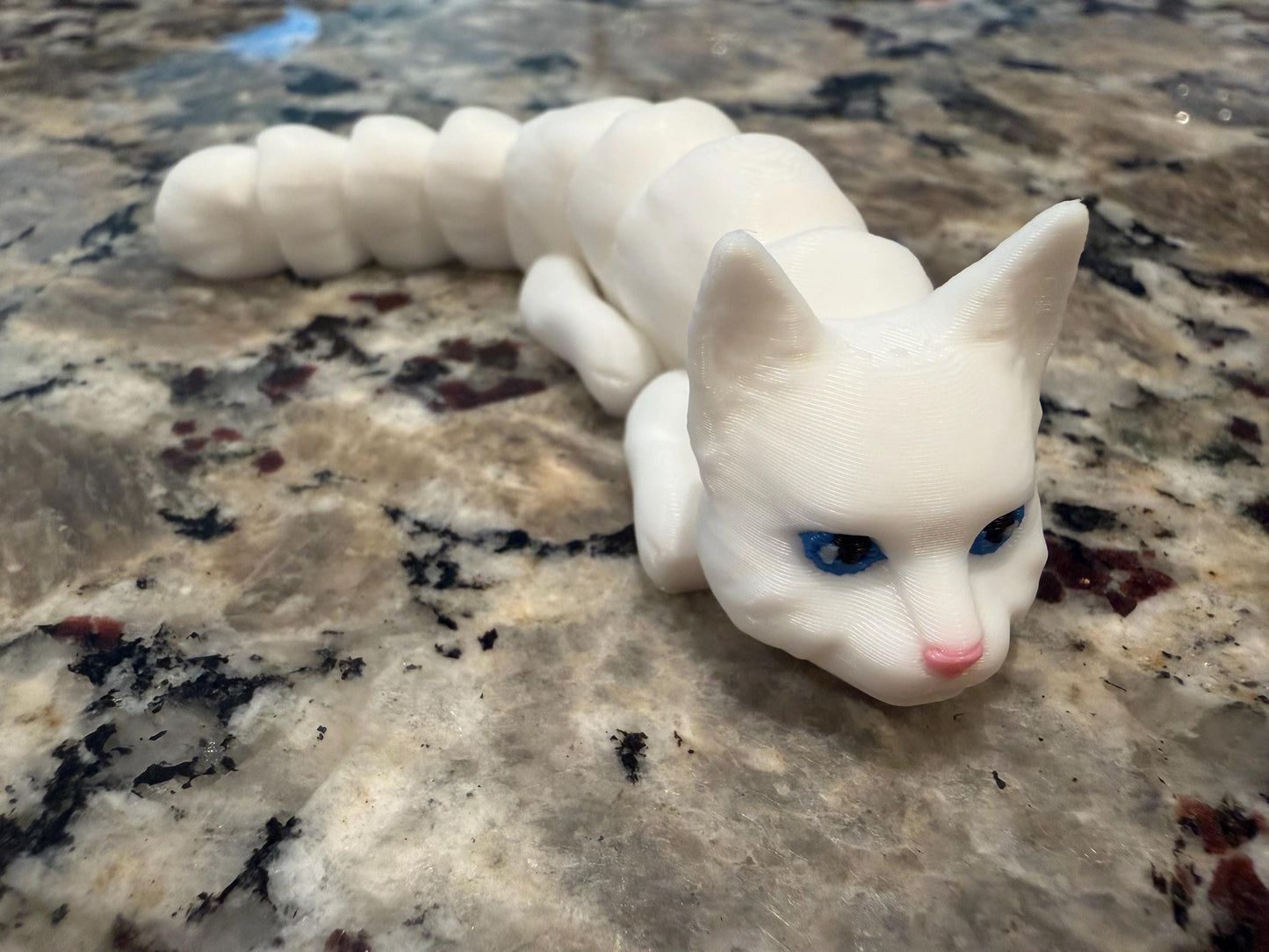 3D Printed Flexible Cat Fidget Toy - Custom Breed Available
