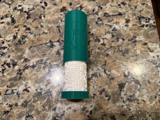 3D Printed Christmas Puzzle Maze with Storage! Can be used as a money holder also