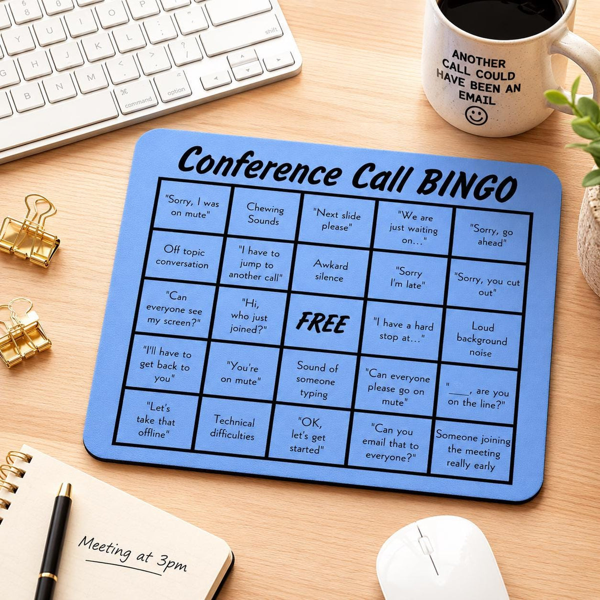 Conference Call Bingo Mousepad