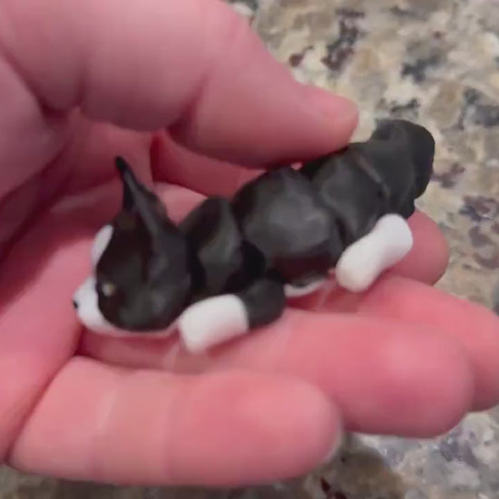 3D Printed Flexi Cat Fidget Toy – Articulated Desk Pet, Custom Colors