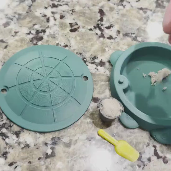Mini Turtle Sandbox with Kinetic Sand, Desk Zen Garden Fidget Toy