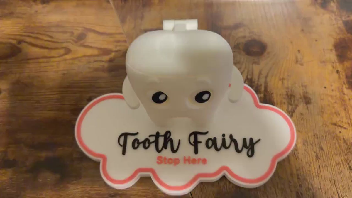 3D Printed Tooth Fairy Buddy: Kids Tooth & Money Holder
