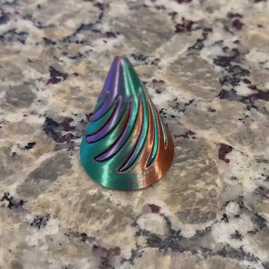 3D Printed Fidget Cone – Impossible Spiral Sensory Toy, Desk Fidget, Stress Relief Gift