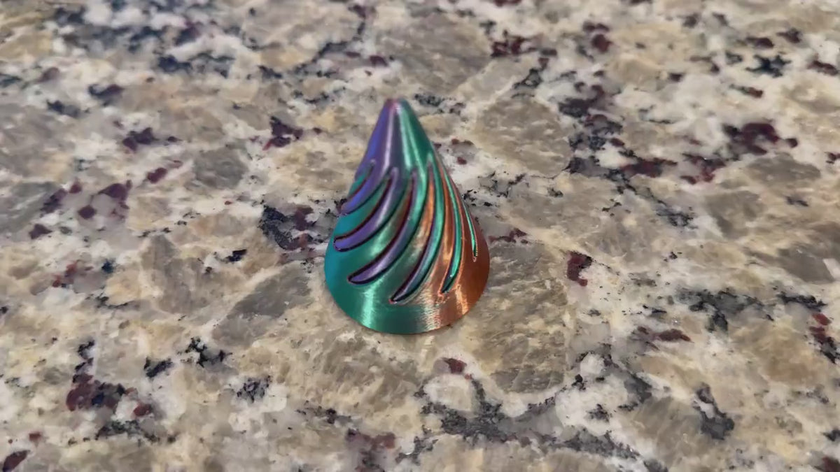 3D Printed Fidget Cone – Impossible Spiral Sensory Toy, Desk Fidget, Stress Relief Gift